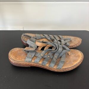 Born Strappy Leather Sandals, Size 7